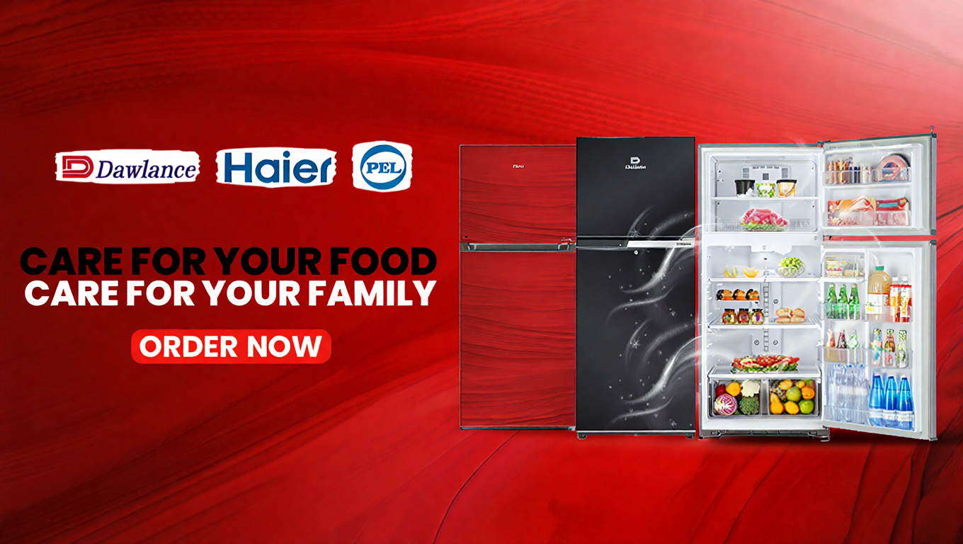 Promotional banner for Refrigerators